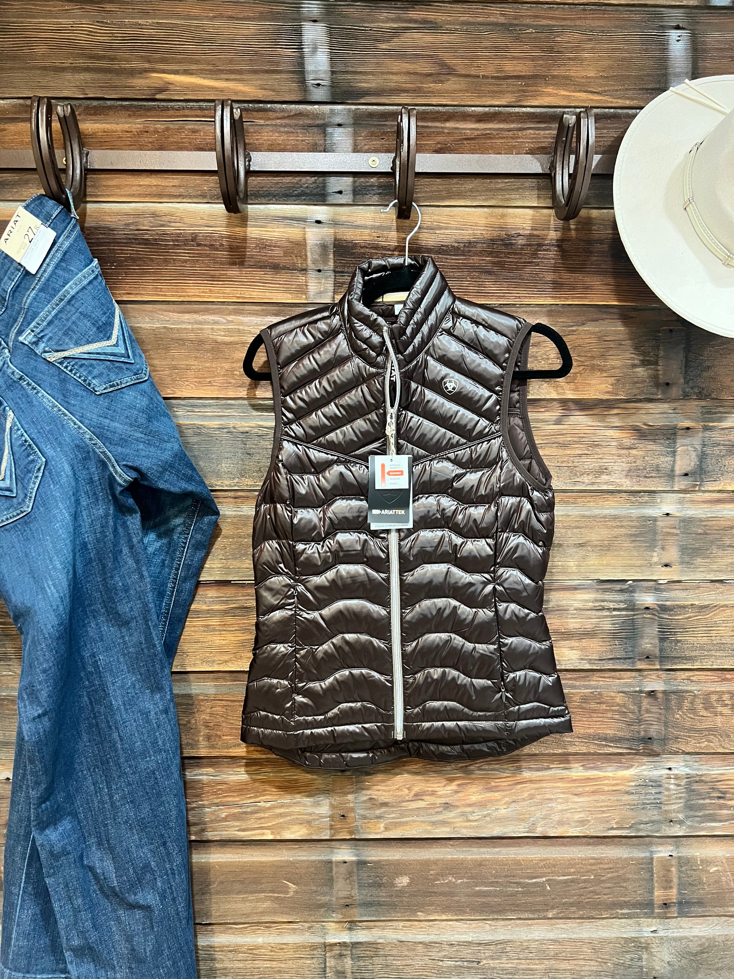 The Performance Down Vest in Brown
