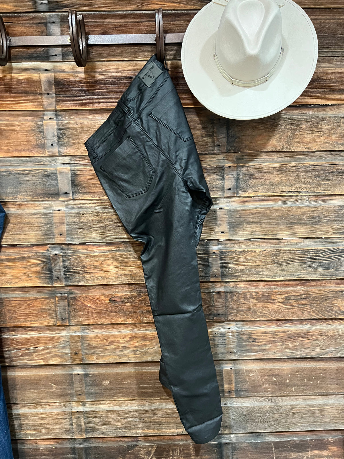 Kelli's Closet L&B Leather looking Jeans Size 4