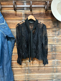 Kelli's Closet Black Lace Top