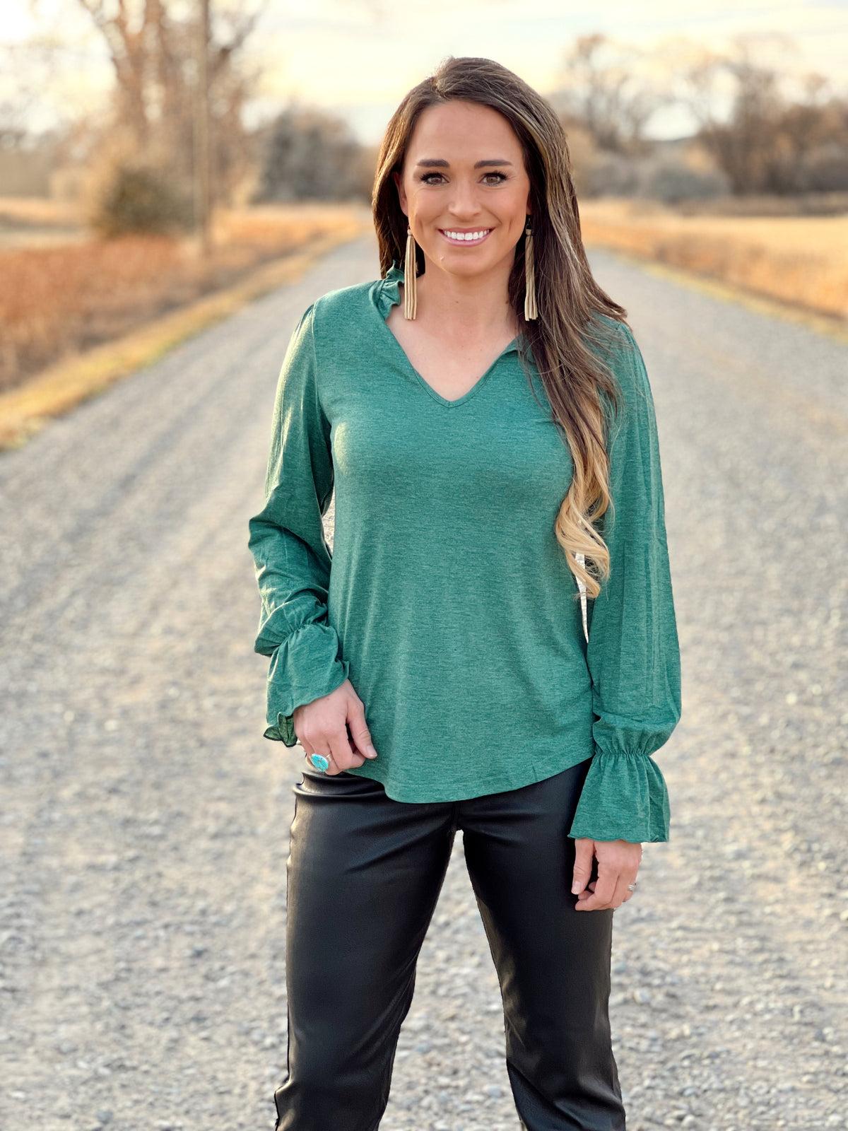The Angelo Top in Green