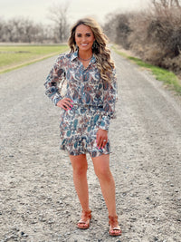 The Paisley Blouse and Skirt Set