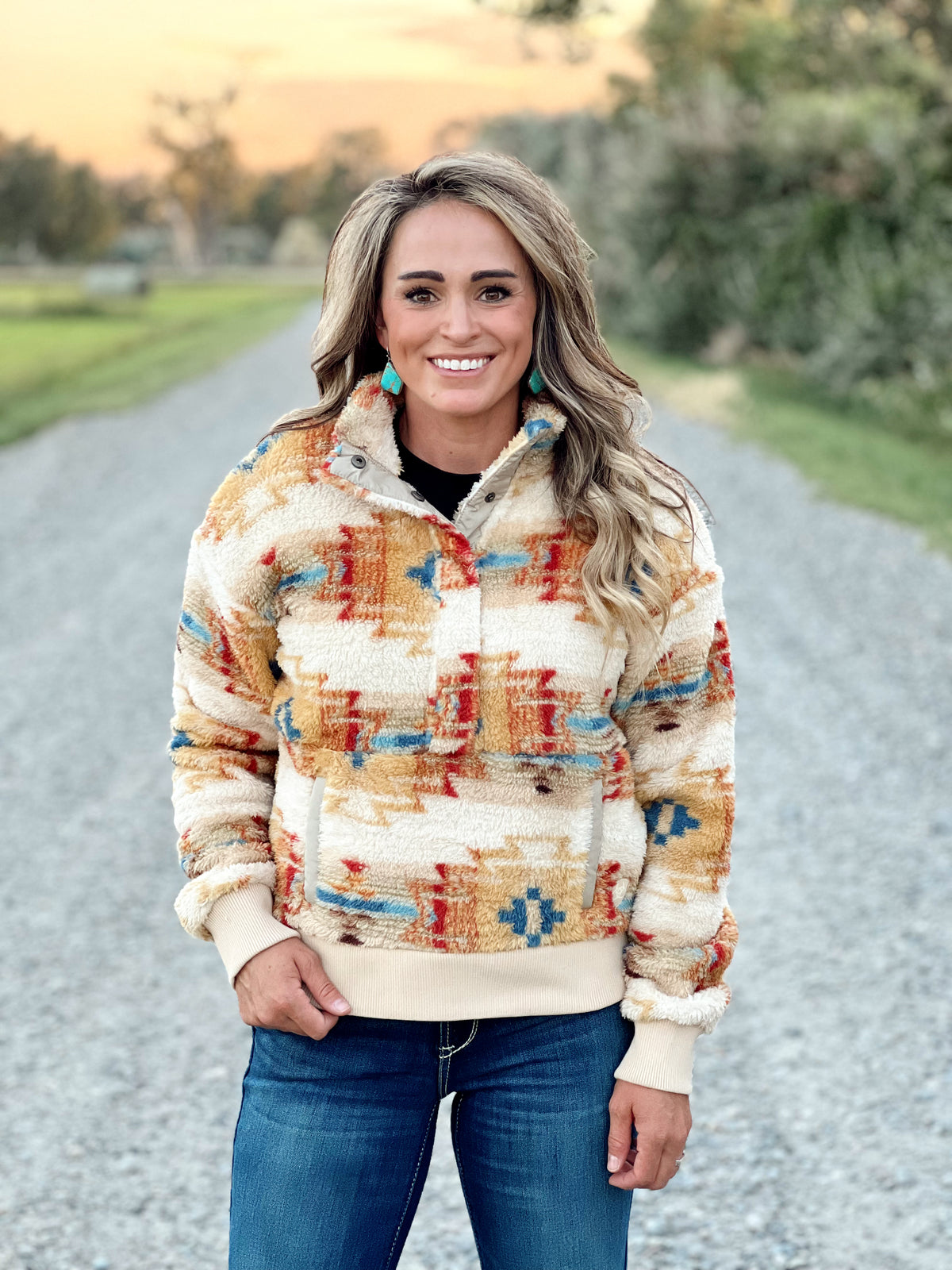 The Aztec Berber Quarter Button Pullover