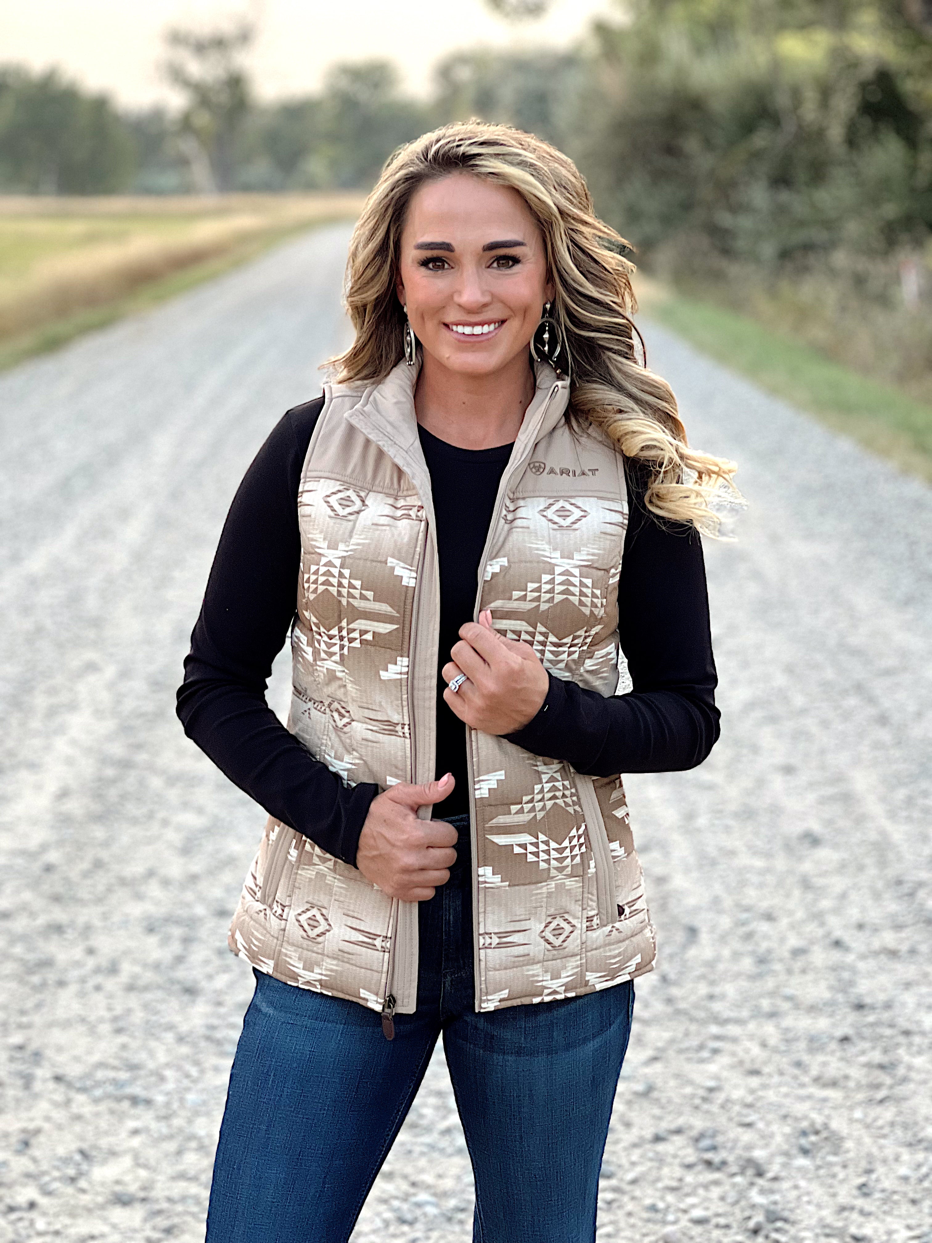 The Aztec Puffer Vest – Follow Your Arrow Montana