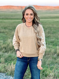 The Odessa V Neck Stitched Sweater