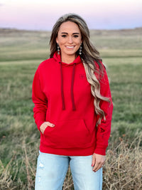 The Auburn Hoodie in Red