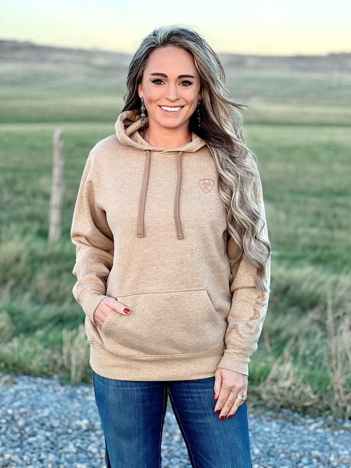 The Auburn Hoodie in Heather Brown