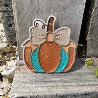 Pumpkin Bow Car Freshie