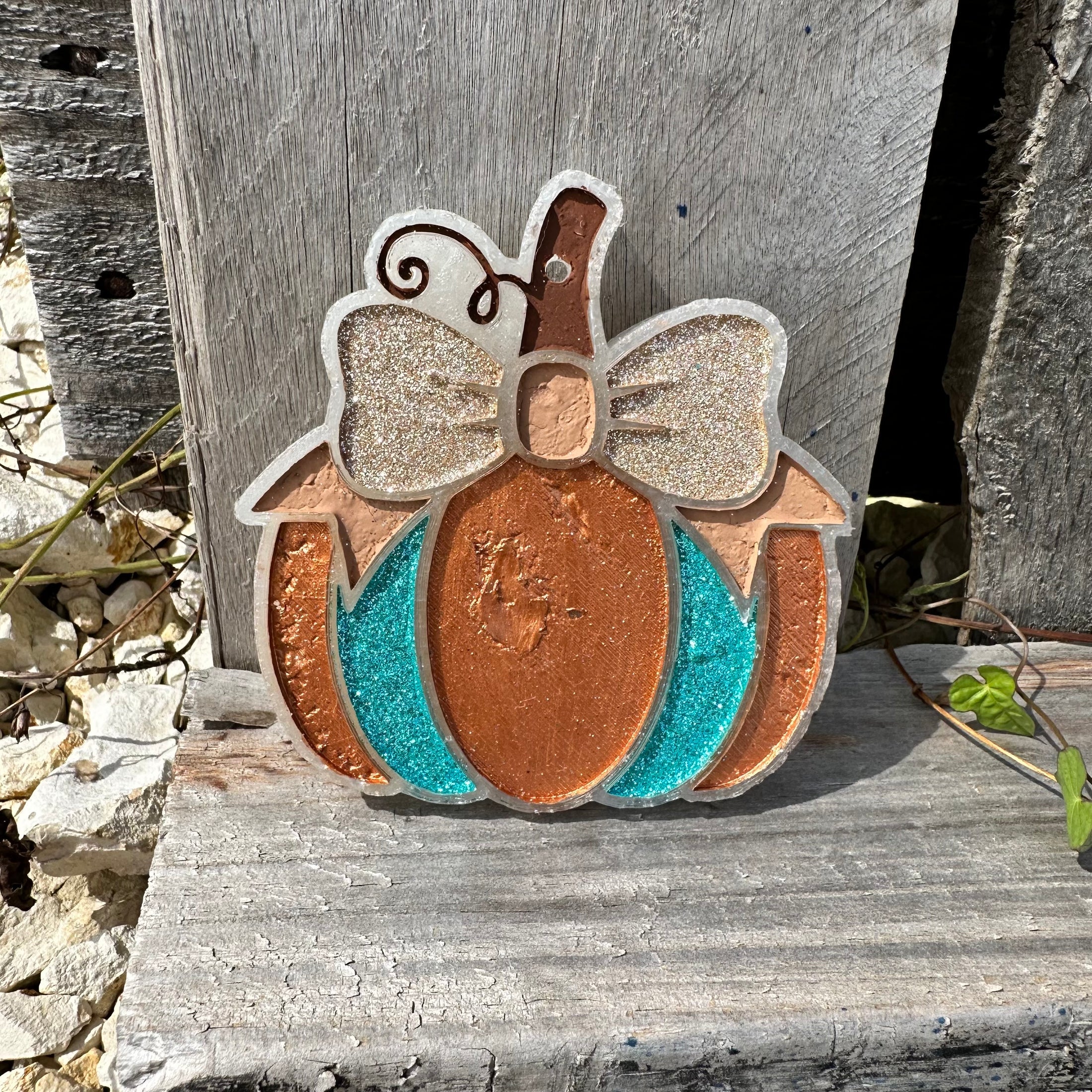 Pumpkin Bow Car Freshie