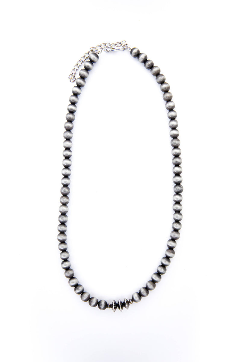 18" Faux Navajo Pearl Beaded Necklace