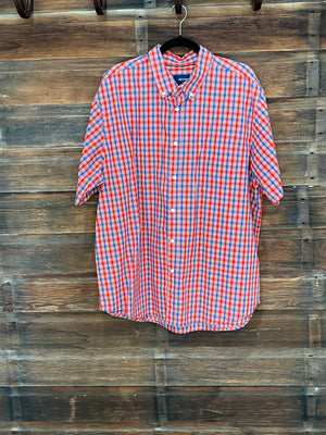 Men's Red Button Up