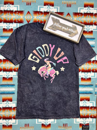 The Giddy Up Colorful Cowgirl Tee