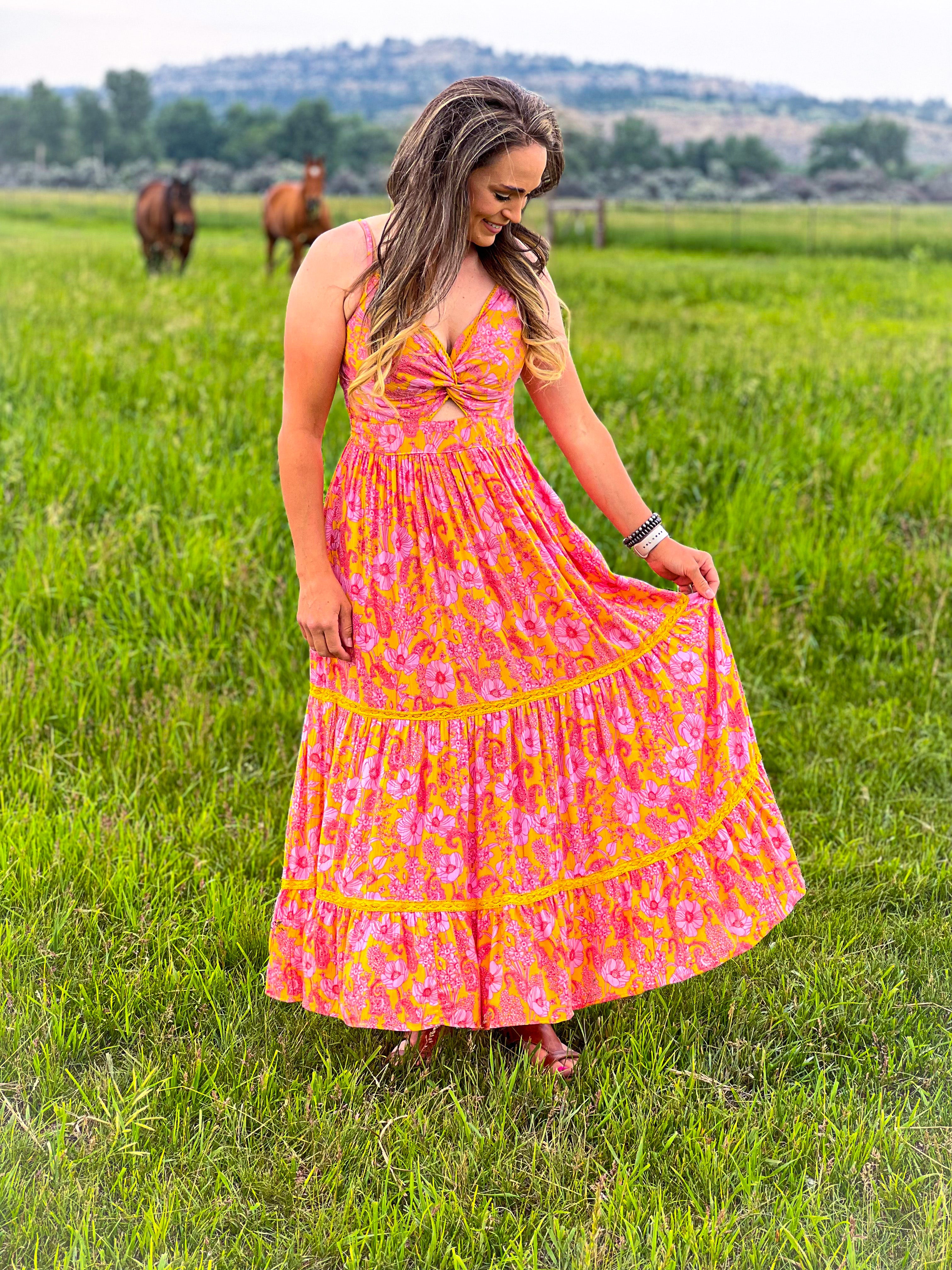 The Wildflower Maxi Dress – Follow Your Arrow Montana