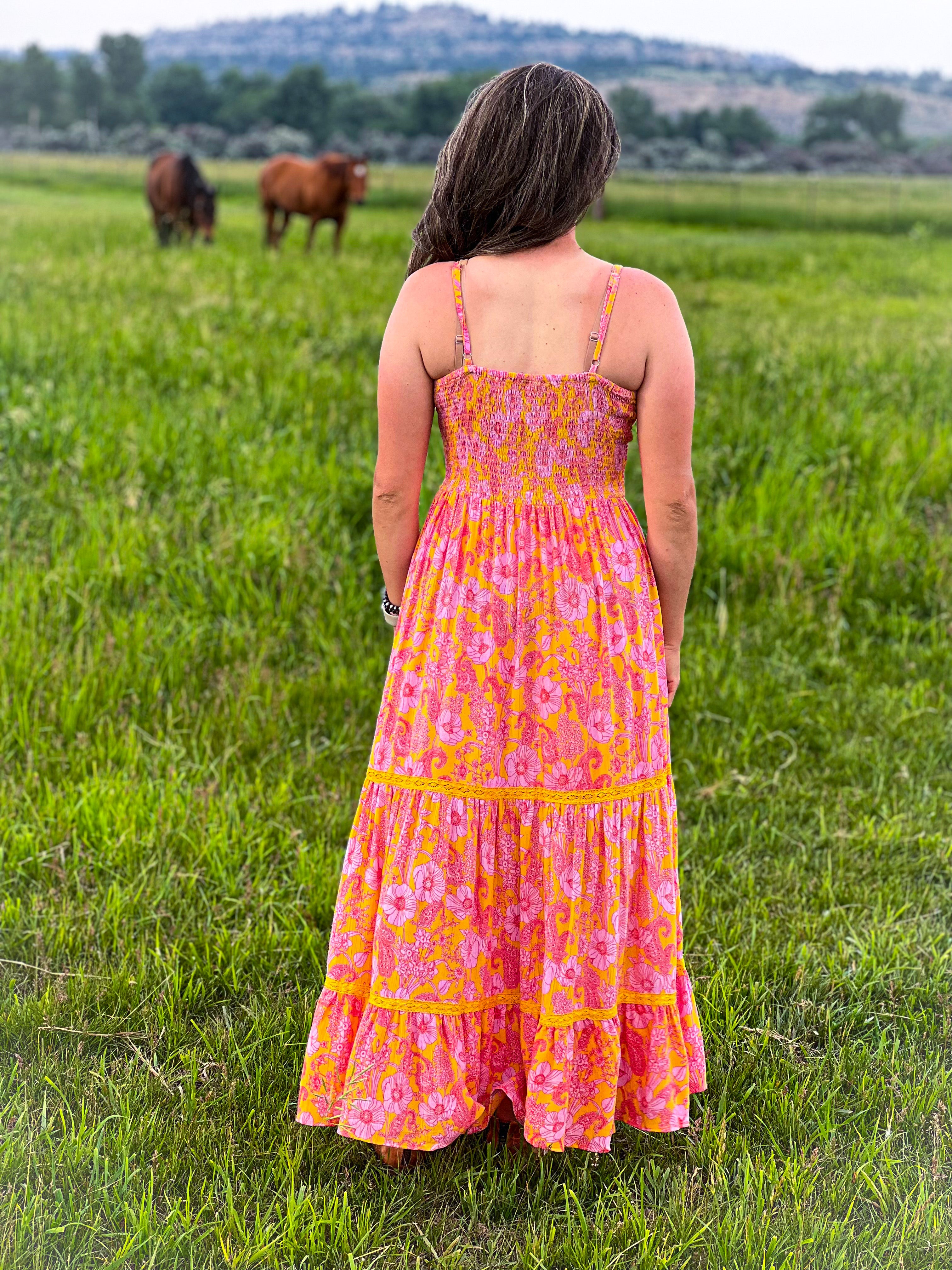 The Wildflower Maxi Dress – Follow Your Arrow Montana