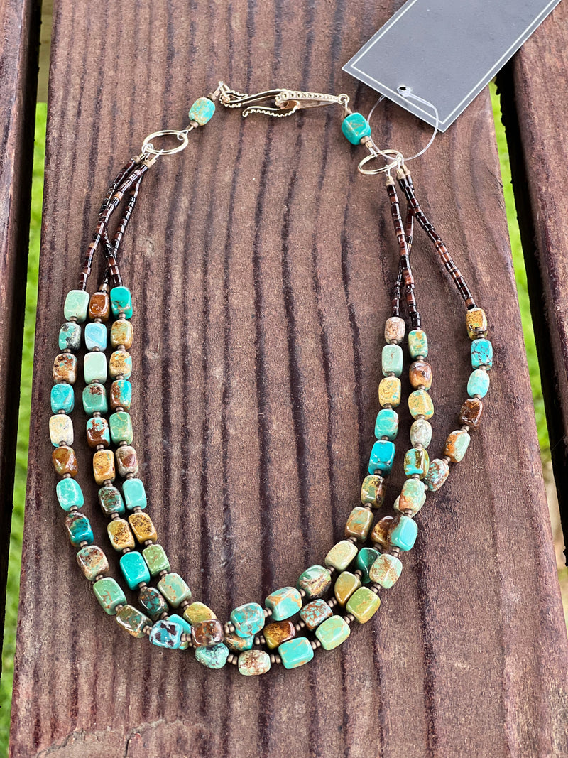 The Cube Cut Kingman Turquoise Necklace