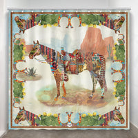 The Western Horse Shower Curtain