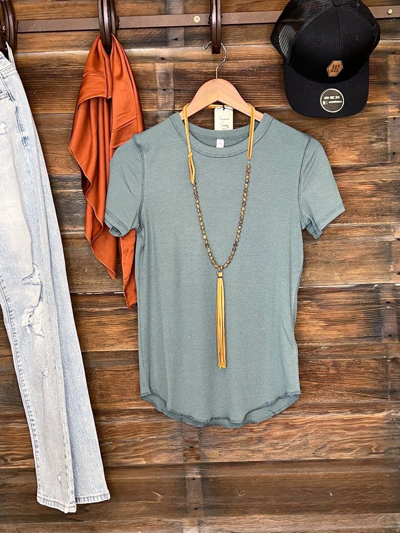 The Basic Tee in Forest