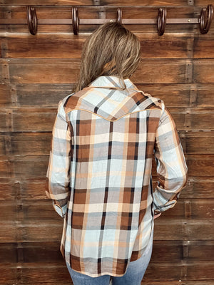 The Desert Plaid Top from Double D Ranch
