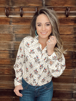 The Cowgirl Button Up Top