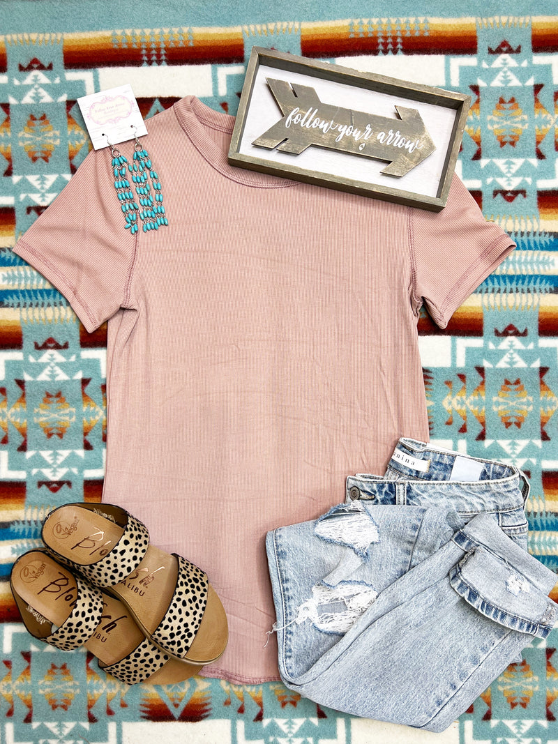 The Basic Tee in Taupe
