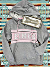 The Kimes Heather Grey and Pink Sweatshirt