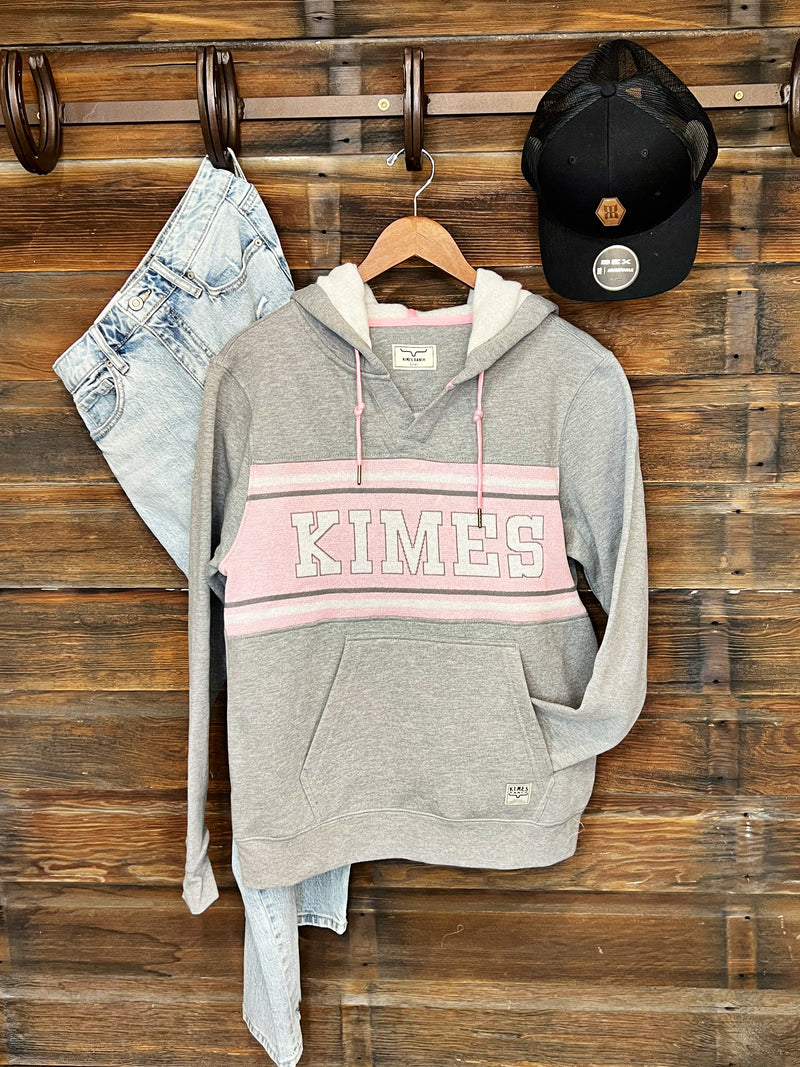 The Kimes Heather Grey and Pink Sweatshirt