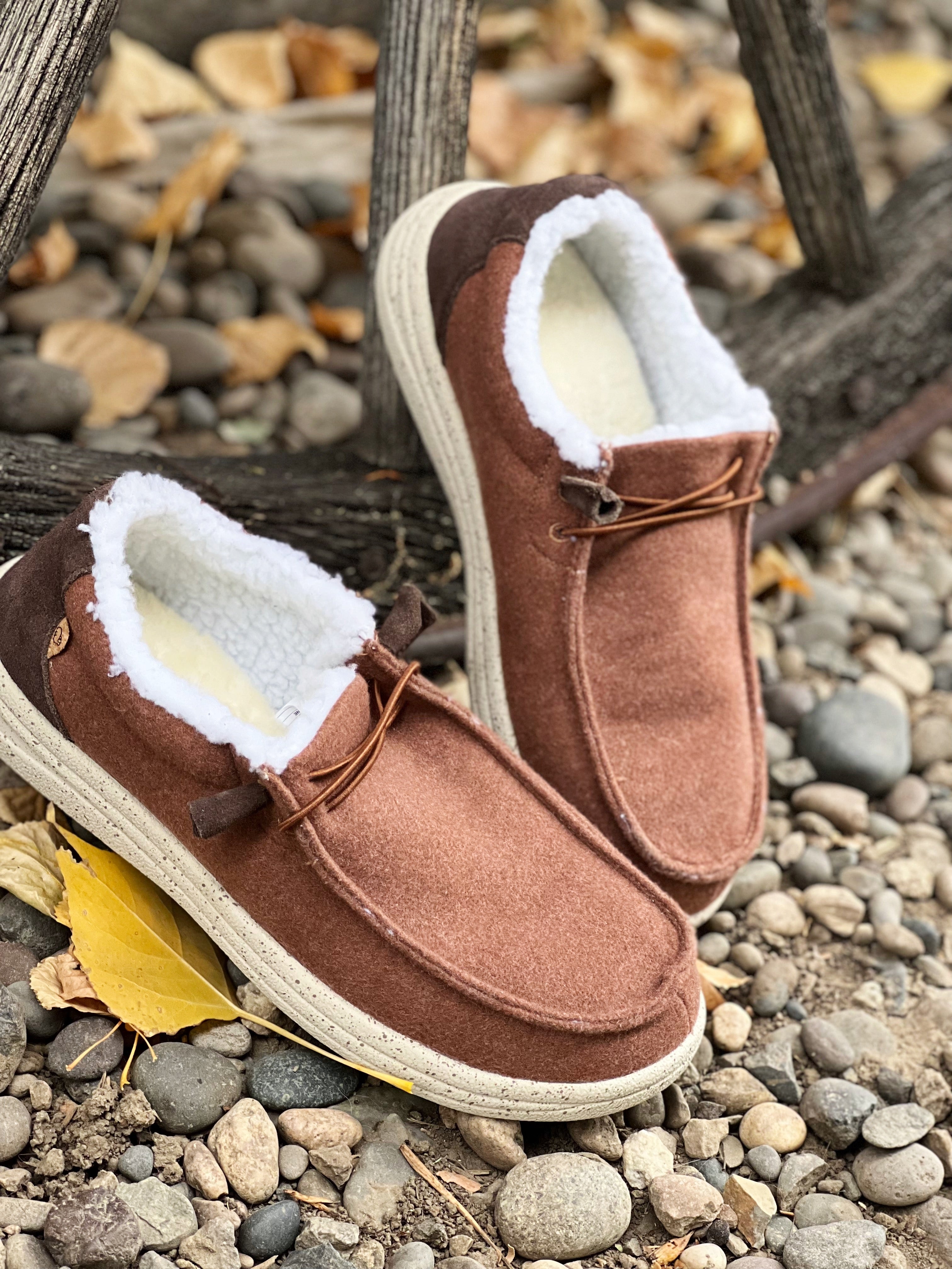 Sherpa lined sale slip on sneakers