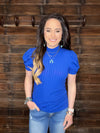 The San Angelo Top in Royal Blue