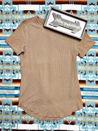The Basic Tee in Brown